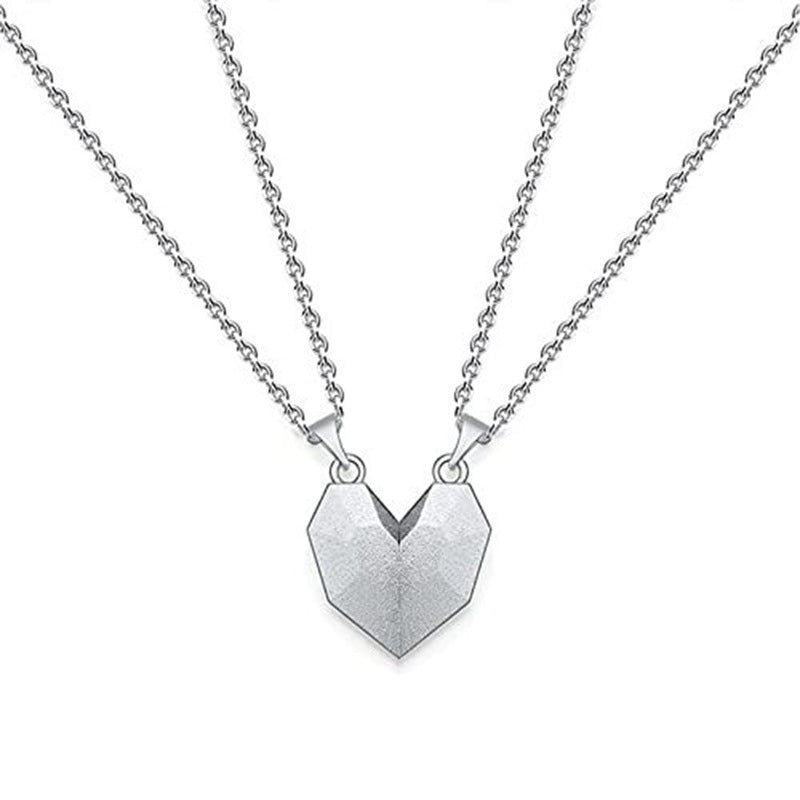 Couple Magnetic Heart Necklace