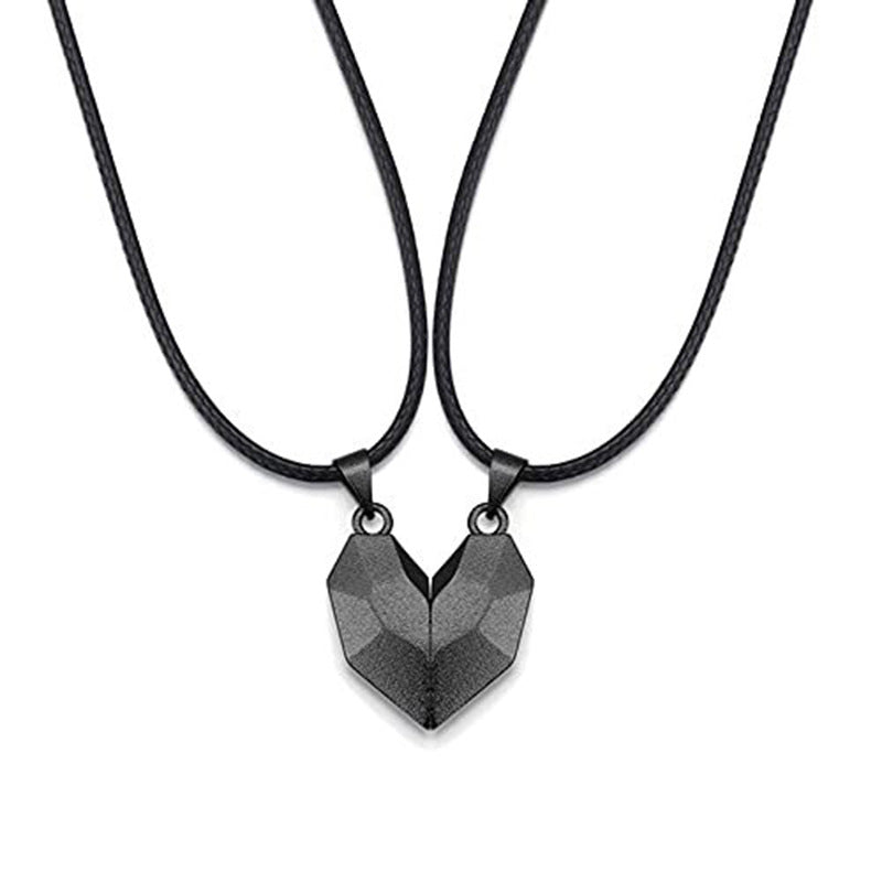 Couple Magnetic Heart Necklace