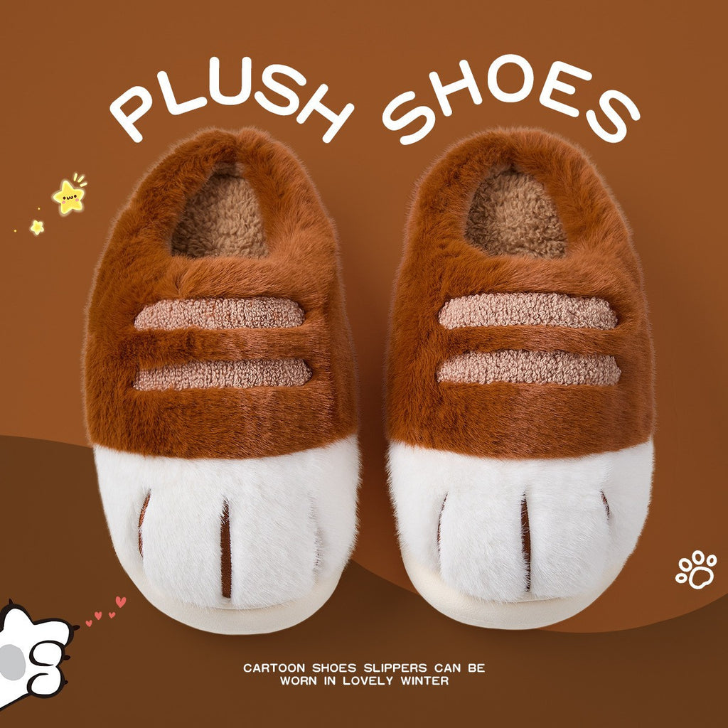Cozy Cat Paw Slippers